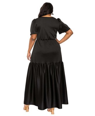 Plus Size Joli Surplice Neck Dress