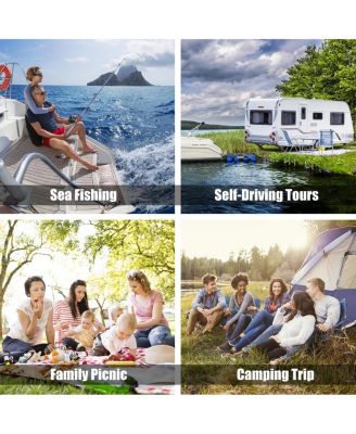 80 Quart Outdoor Patio Rolling Steel Construction Cooler