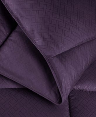 Monochrome Basketweave Plush Microfiber Down Alternative Comforter, Twin XL