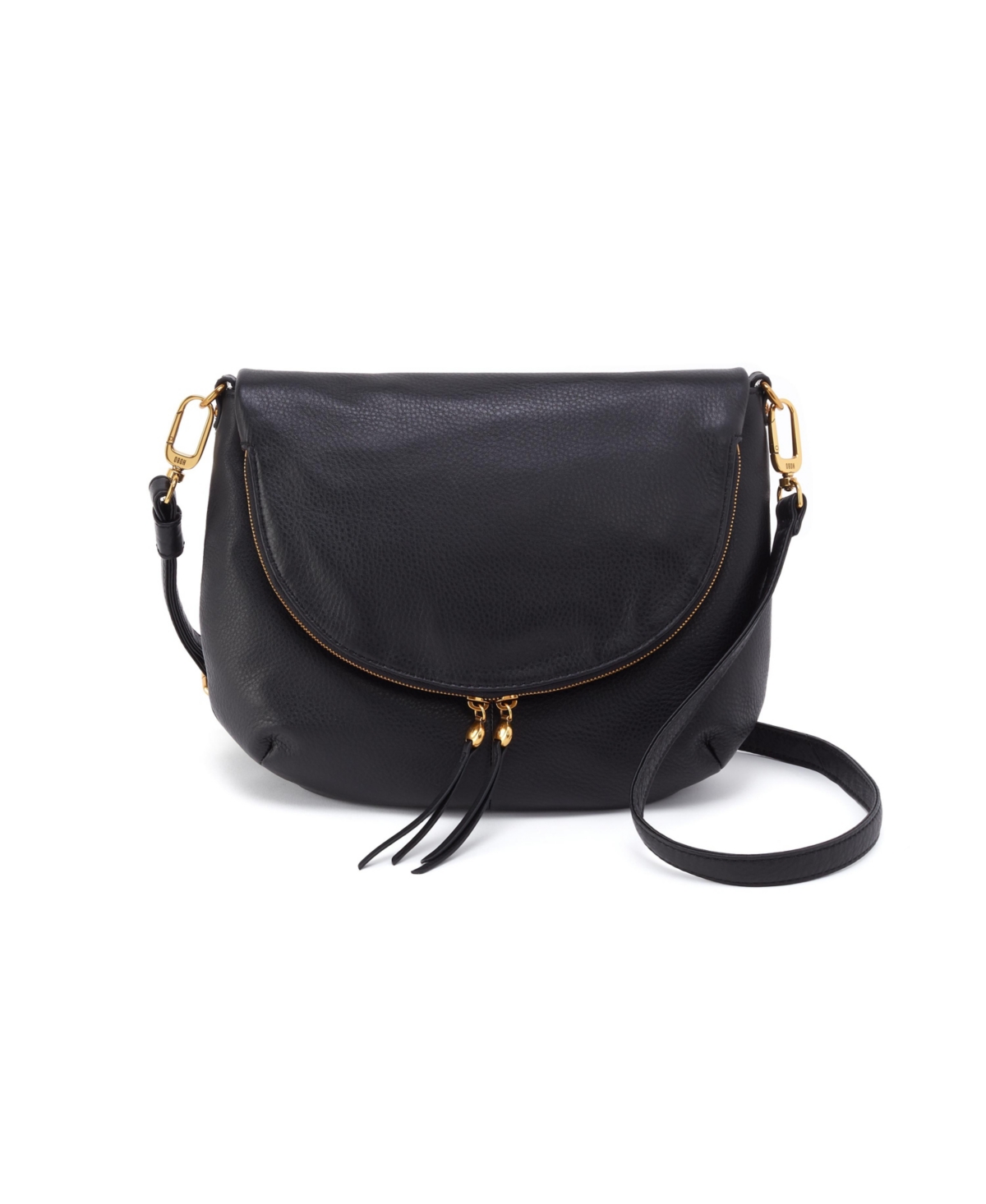 Fern Foldover Messenger - Black