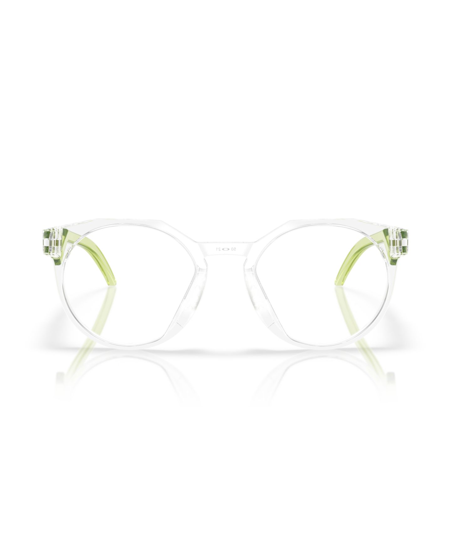 Мужские очки Celine Oakley Man Round Plastic OX8139 Hstn Eyeglasses, цвет: Полированный прозрачный — фото 2