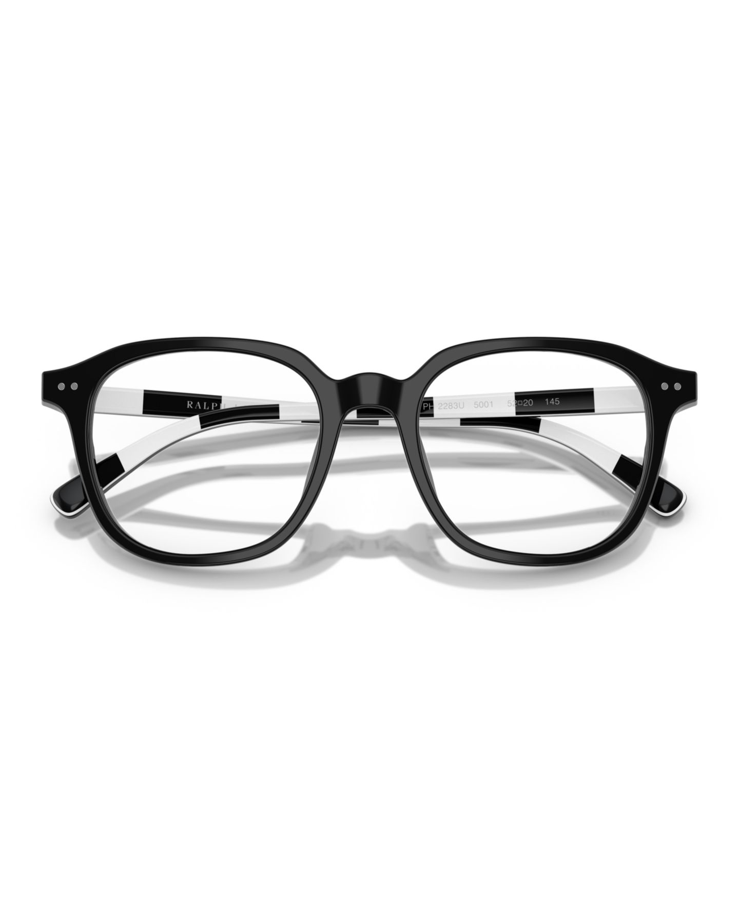 Мужские очки Polo Ralph Lauren Man Round Plastic PH2283U Eyeglasses, цвет: Блестящий чёрный — фото 5