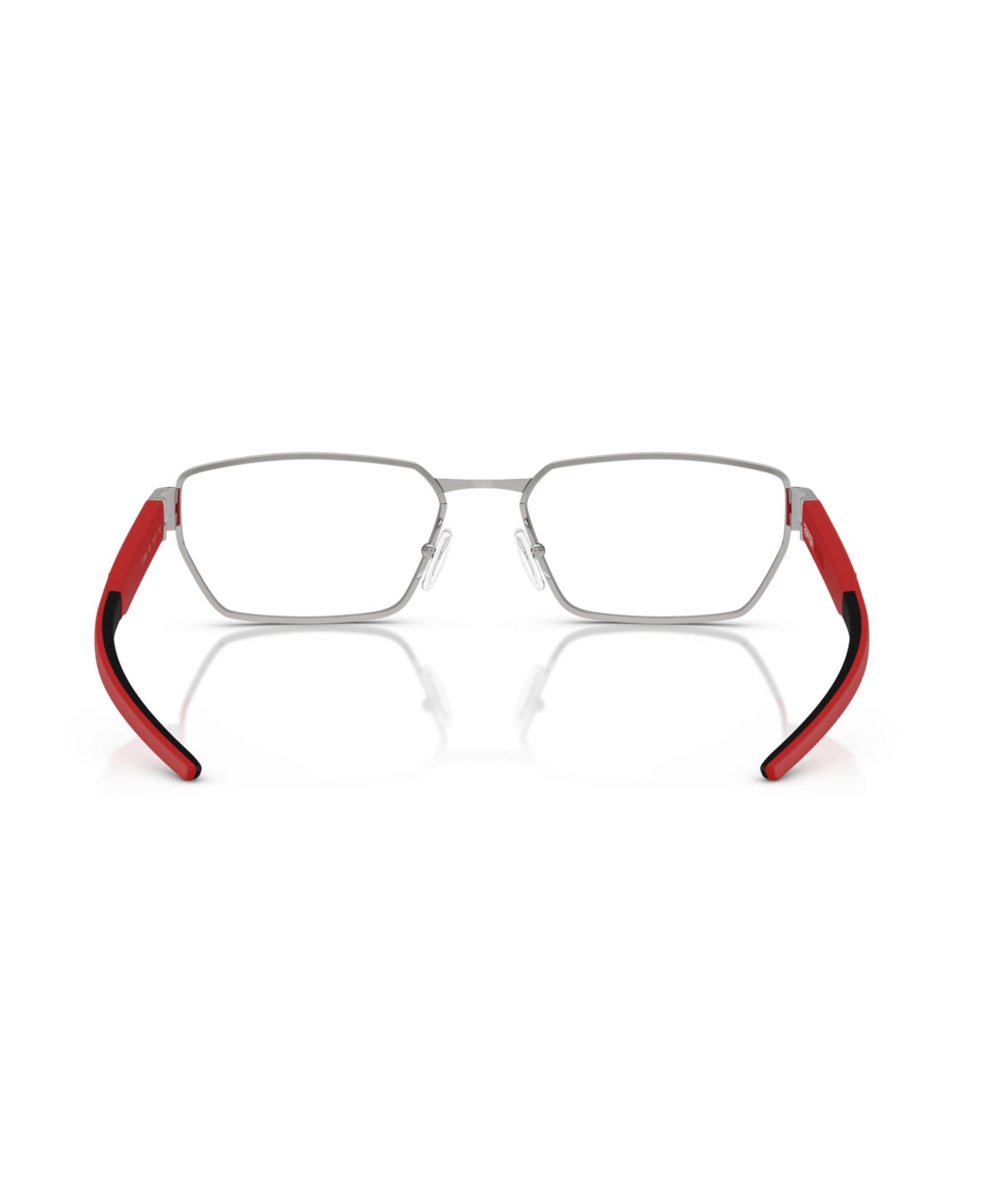 Очки Scuderia Ferrari Unisex Irregular Metal FZ7008 Eyeglasses, цвет: Серебряный — фото 4