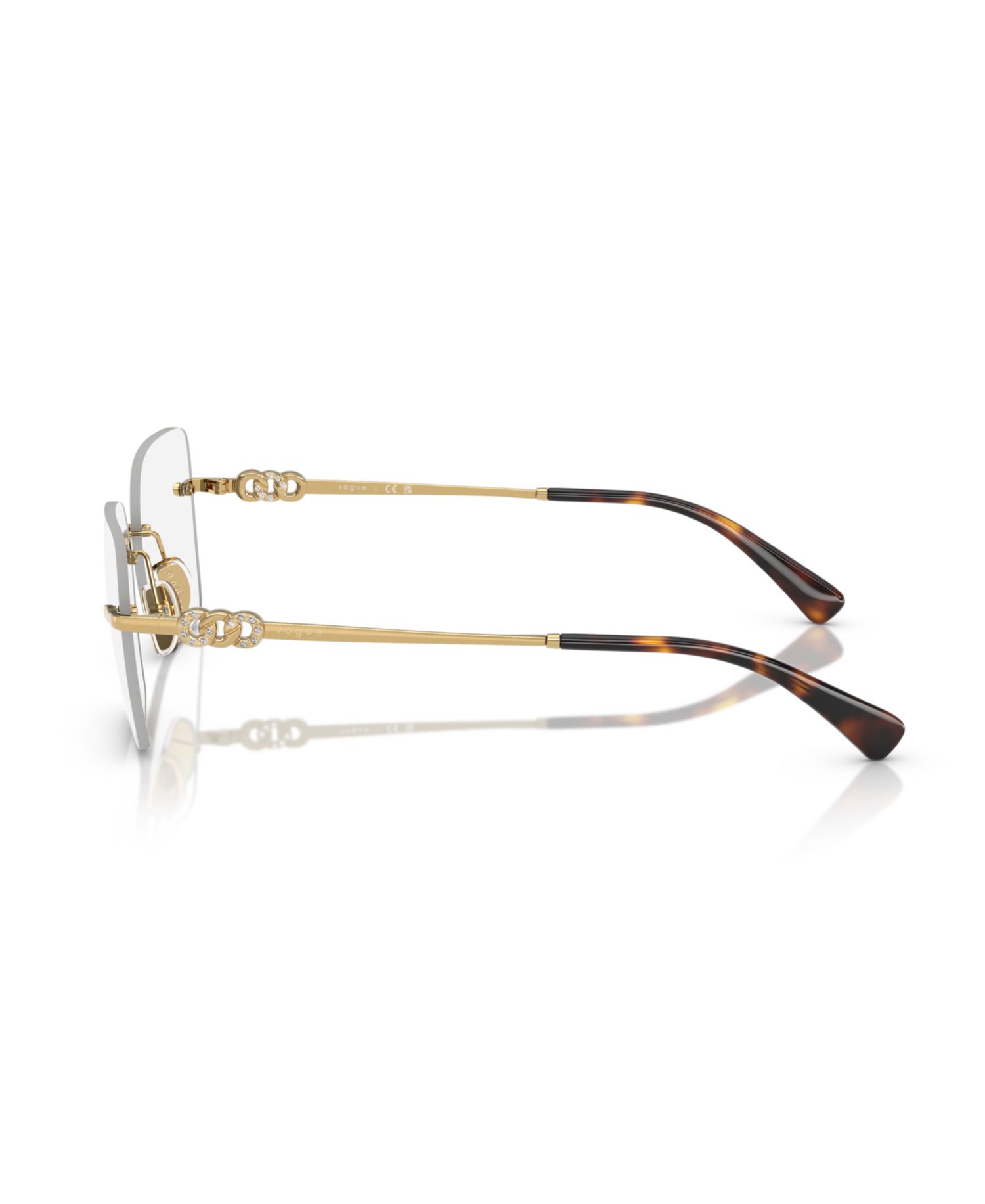 Woman Square Metal VO4320B Eyeglasses
