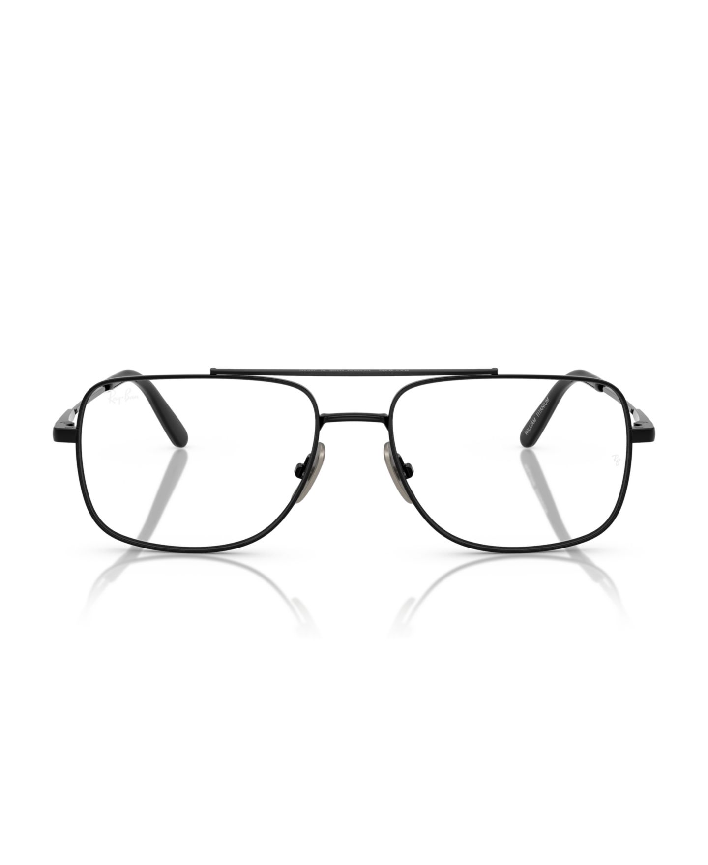 Очки Ray-Ban Unisex Square Titanium RB8797 William Titanium Optics Eyeglasses, цвет: Чёрный — фото 2