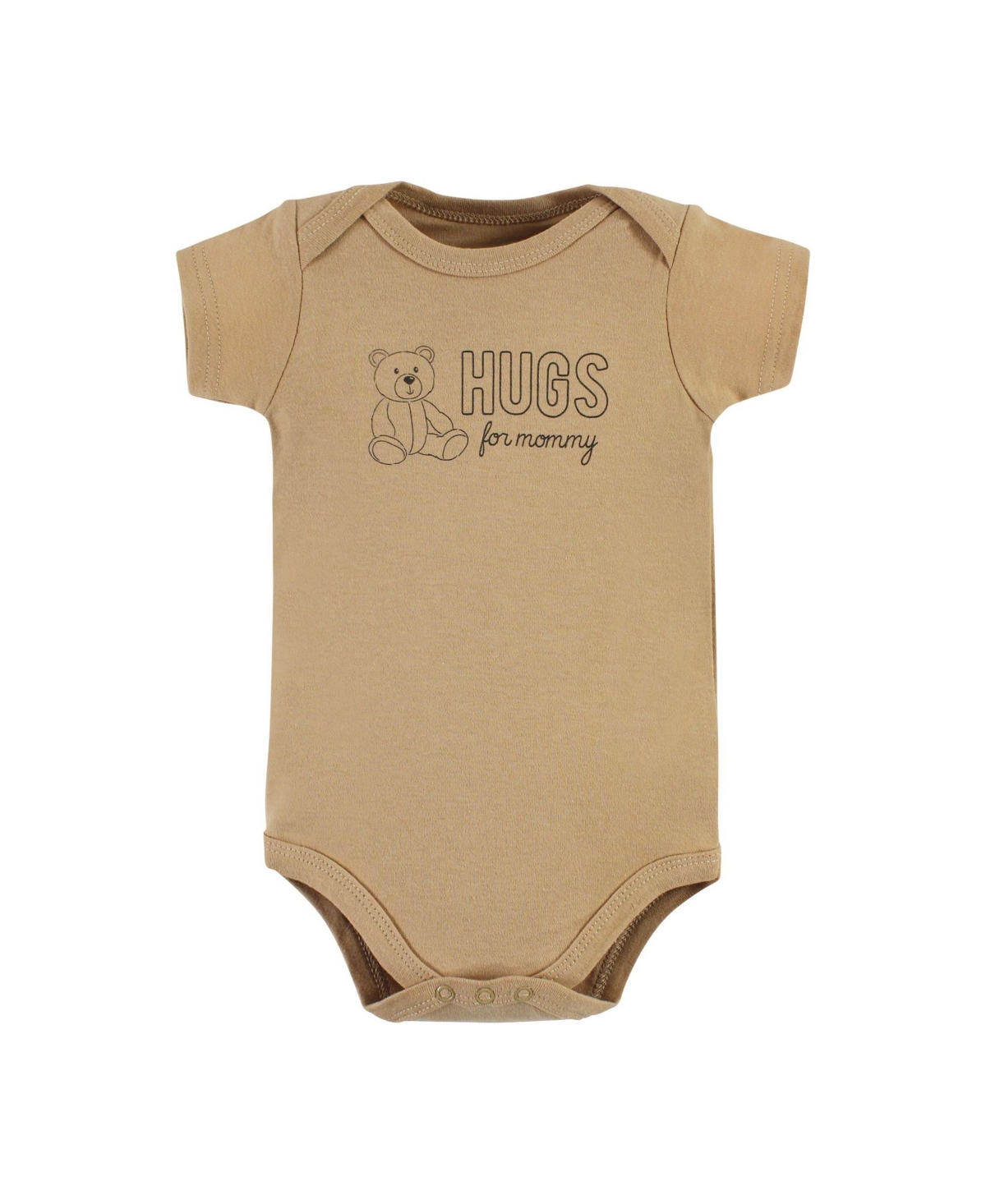 Hudson Baby Baby Boys Cotton Bodysuits, Brown Teddy Bears 5-Pack - Teddy bears 5-pack