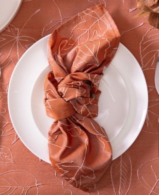 Harvest Raised Woven Napkin Set of 6, 18” x 18"