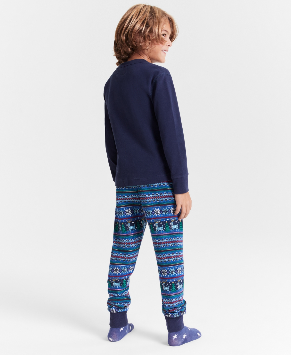 MACY'S THANKSGIVING DAY PARADE LITTLE & BIG KIDS KNIT PAJAMA SET, CREATED FOR MACY'S 