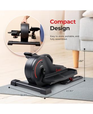 Smart Electric Motorized Under Desk Mini Elliptical Cardio Exerciser, Exclusive SunnyFit App Enhanced Bluetooth Connectivity
