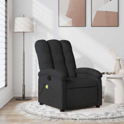 Modern Massage Recliner Chair with Adjustable Backrest, USB-Powered Vibration, and Breathable Fabric Upholstery