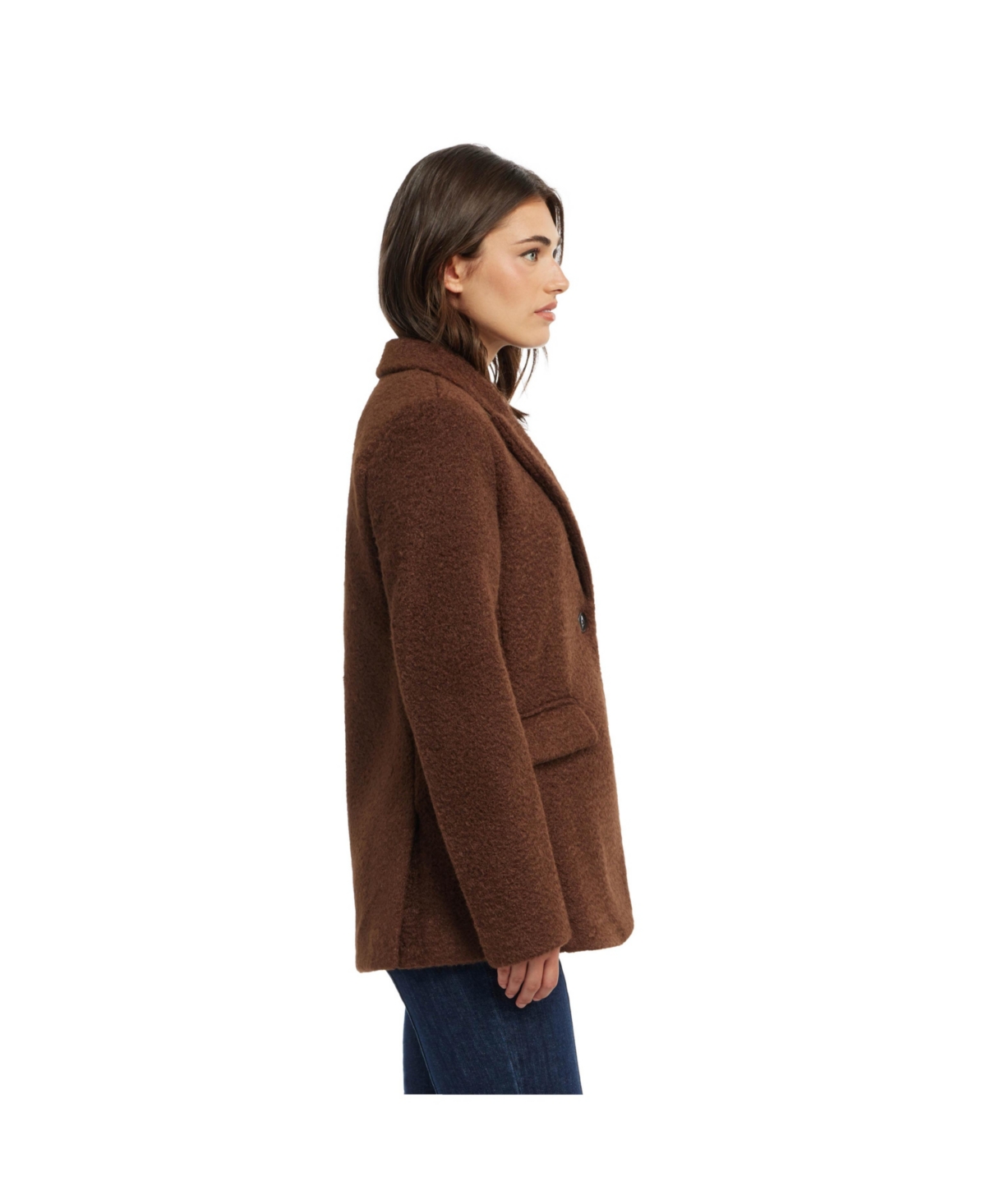 Ellen Tracy Women's Wave Boucle Tailored Coat