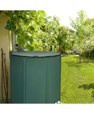 100-Gallon Portable Rain Barrel Water Collector Tank with Spigot and Filter