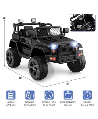 12V Kids Ride On Truck Car Electric Vehicle Remote w/ Music & Light Pink