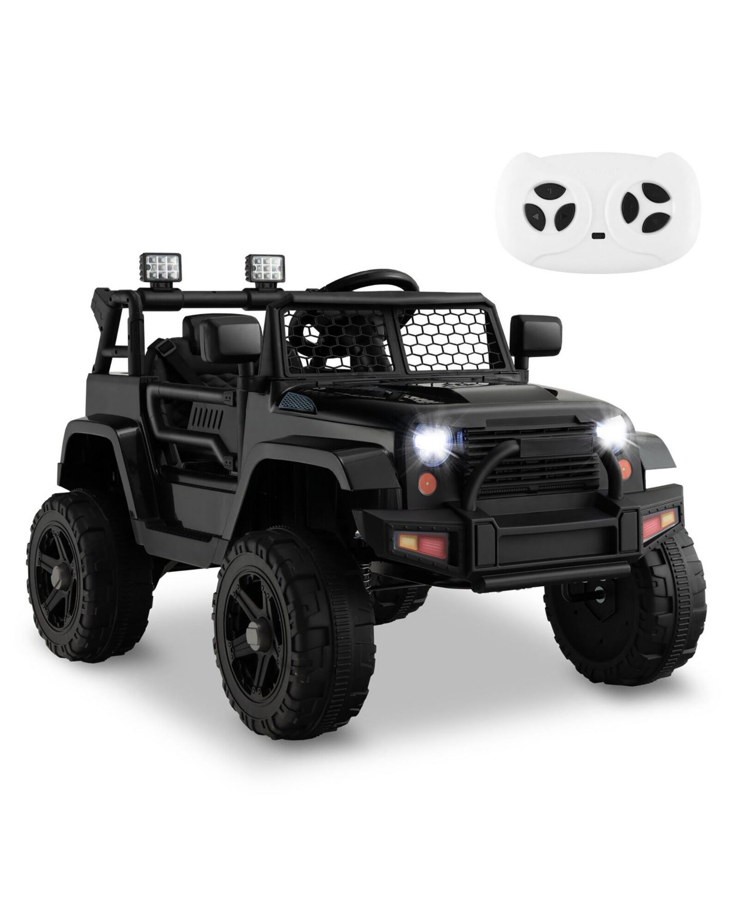 Детская игрушка Gymax 12V Kids Ride On Truck with Electric Remote Control, 39"L x 26"W x 26"H, 66 lbs. Capacity, Ages 3-7, цвет: Чёрный, вариант 1 — фото 9