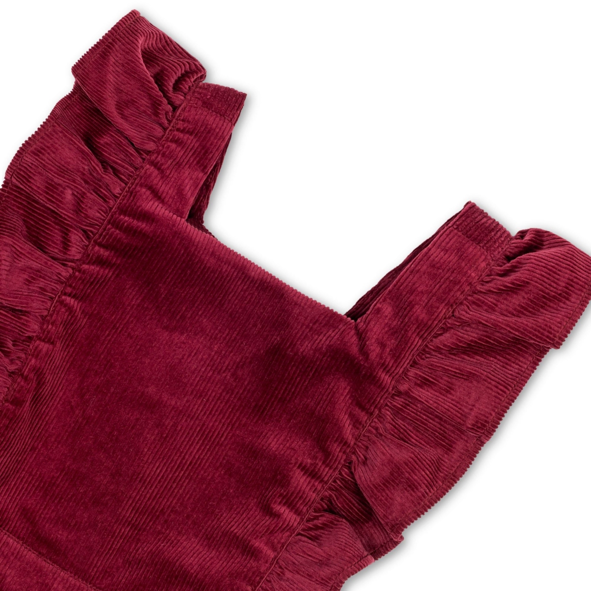 Hope & Henry Baby Girls Organic Corduroy Ruffle Jumper