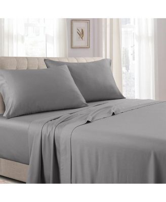 Soft Cotton Sateen Sheet Set - Extra Deep Fitted (22 inches), King