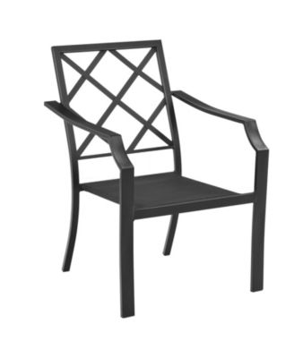 4 Pieces Outdoor Dining Set with Removable Cushions and Rustproof Steel Frame