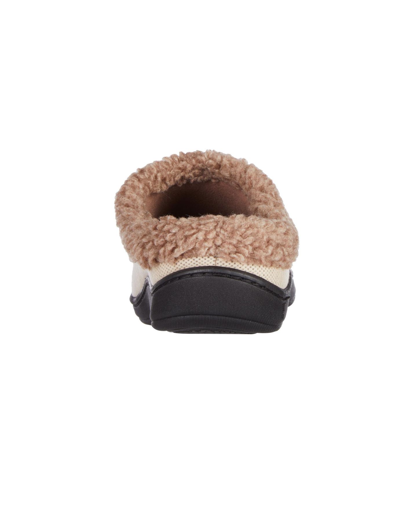 Мужские сабо Isotoner Lewis Clog Slippers with Memory Foam, цвет: Серо-бежевый — фото 5