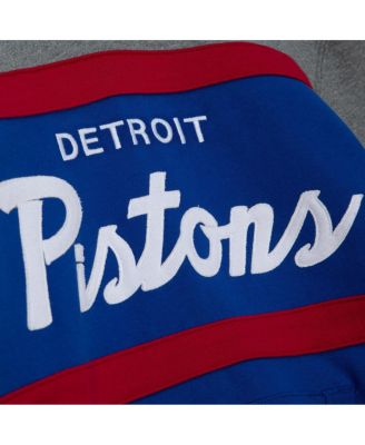 Men's Blue Detroit Pistons Head Coach Pullover Hoodie