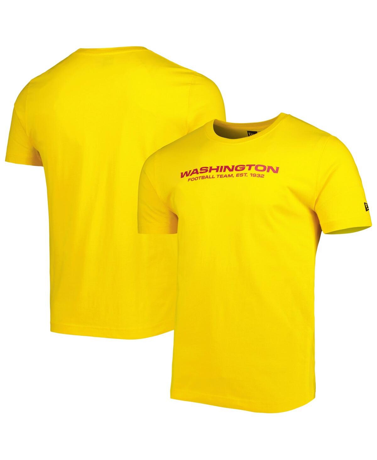 Men's Yellow Washington Commanders League Tonal T-Shirt - Yellow