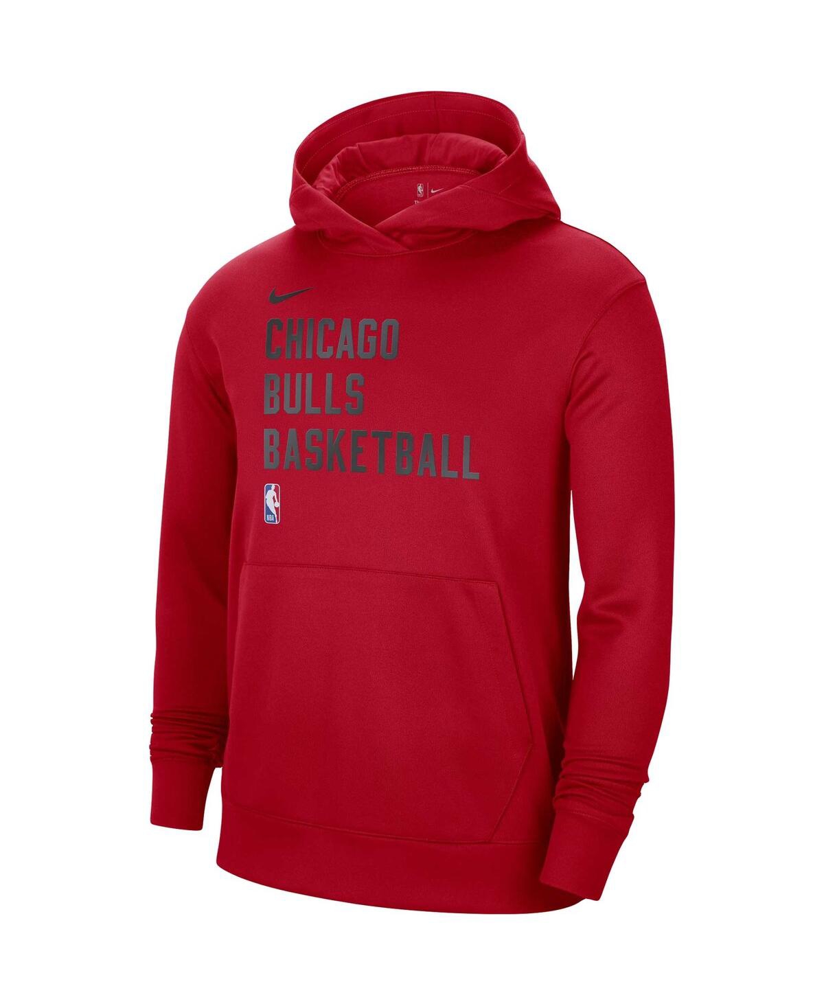 Nike Men's and Women'sChicago Bulls 2023/24 Performance Spotlight On-Court Practice Pullover Hoodie - Red