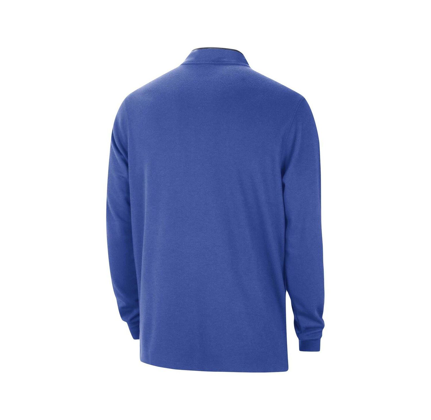 Men's Blue Dallas Mavericks Authentic Performance Half-Zip Jacket