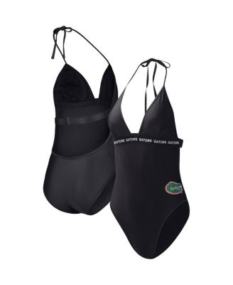 Women's Black Florida Gators Full Count One-Piece Swimsuit
