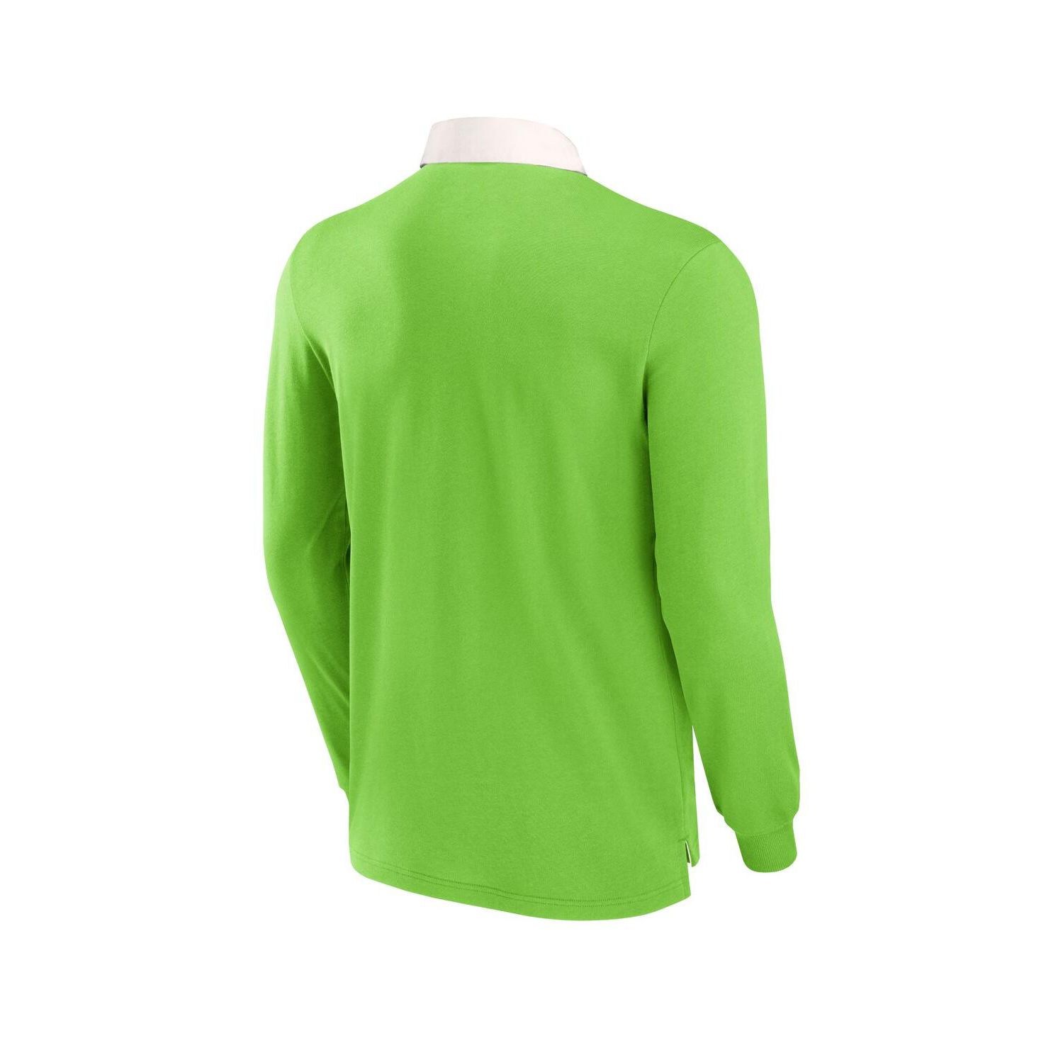 Men's Green Seattle Sounders FC Penalty Kick Long Sleeve Polo