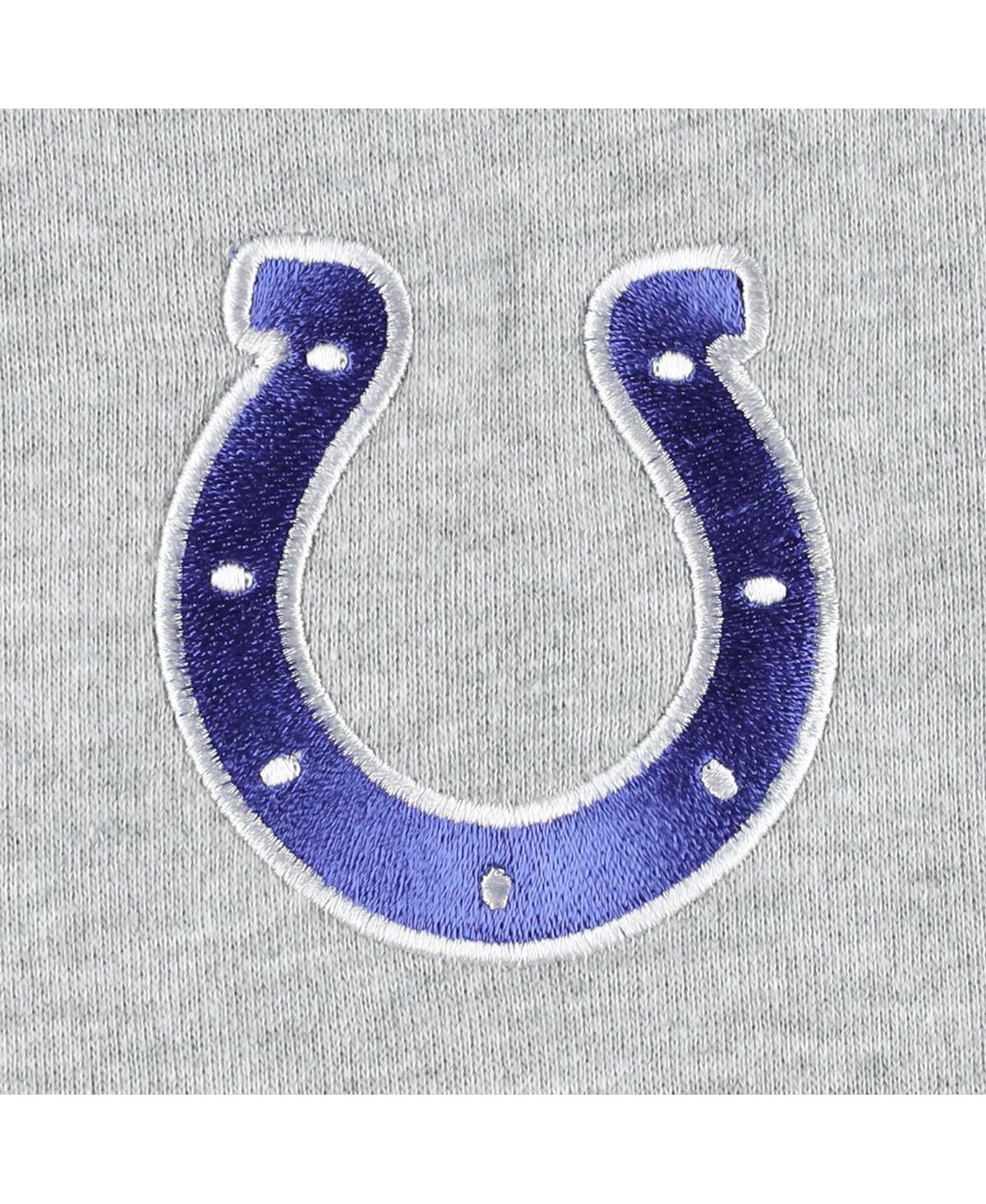 Fanatics Men'sIndianapolis Colts Big Tall Fleece Raglan Full-Zip Hoodie Jacket - Heather Gray