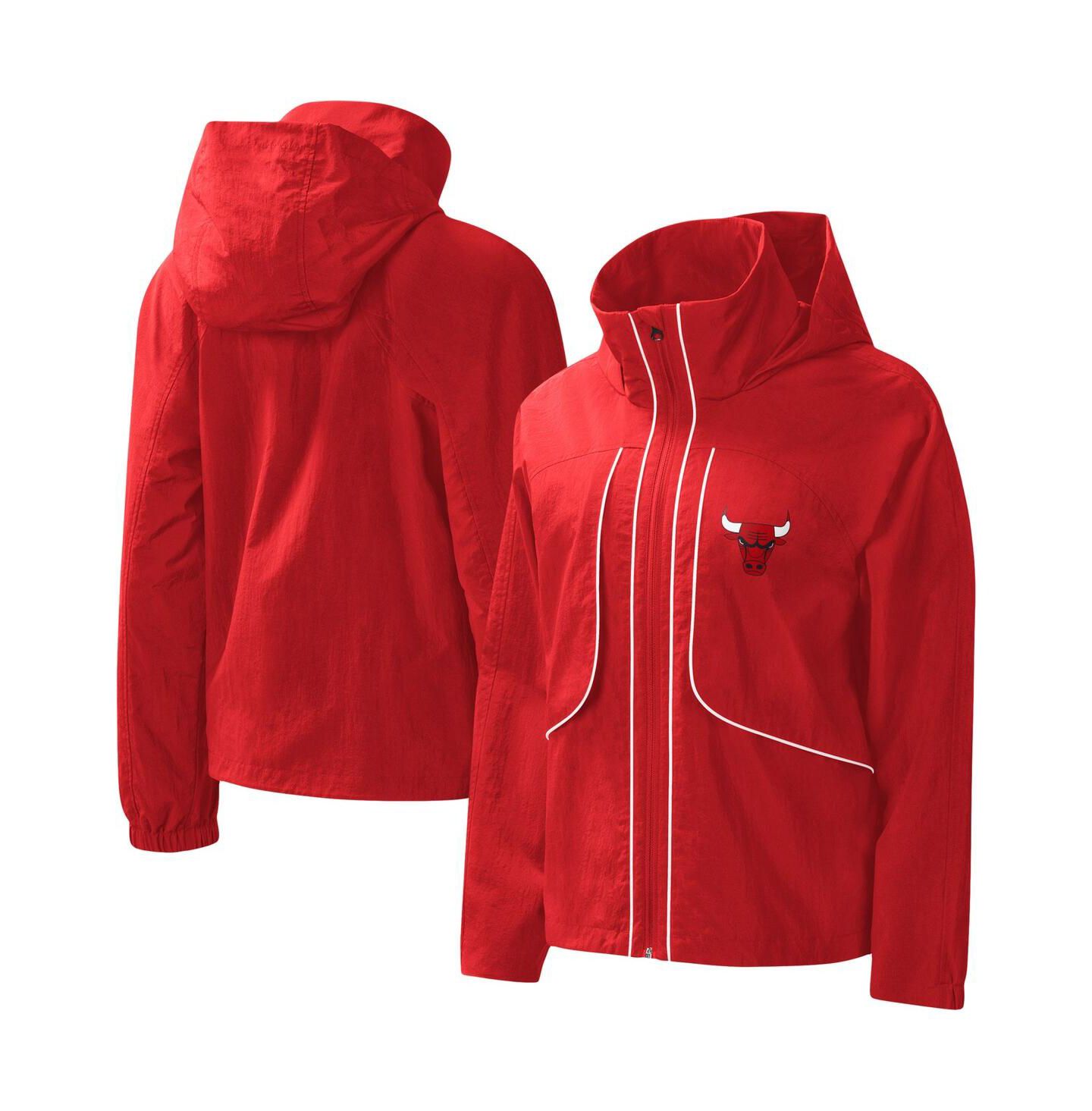 Женское худи G-III 4Her by Carl Banks Red Chicago Bulls Last Shot Full-Zip — фото 1