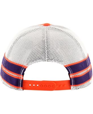 Men's Orange Clemson Tigers Straight Eight Adjustable Trucker Hat