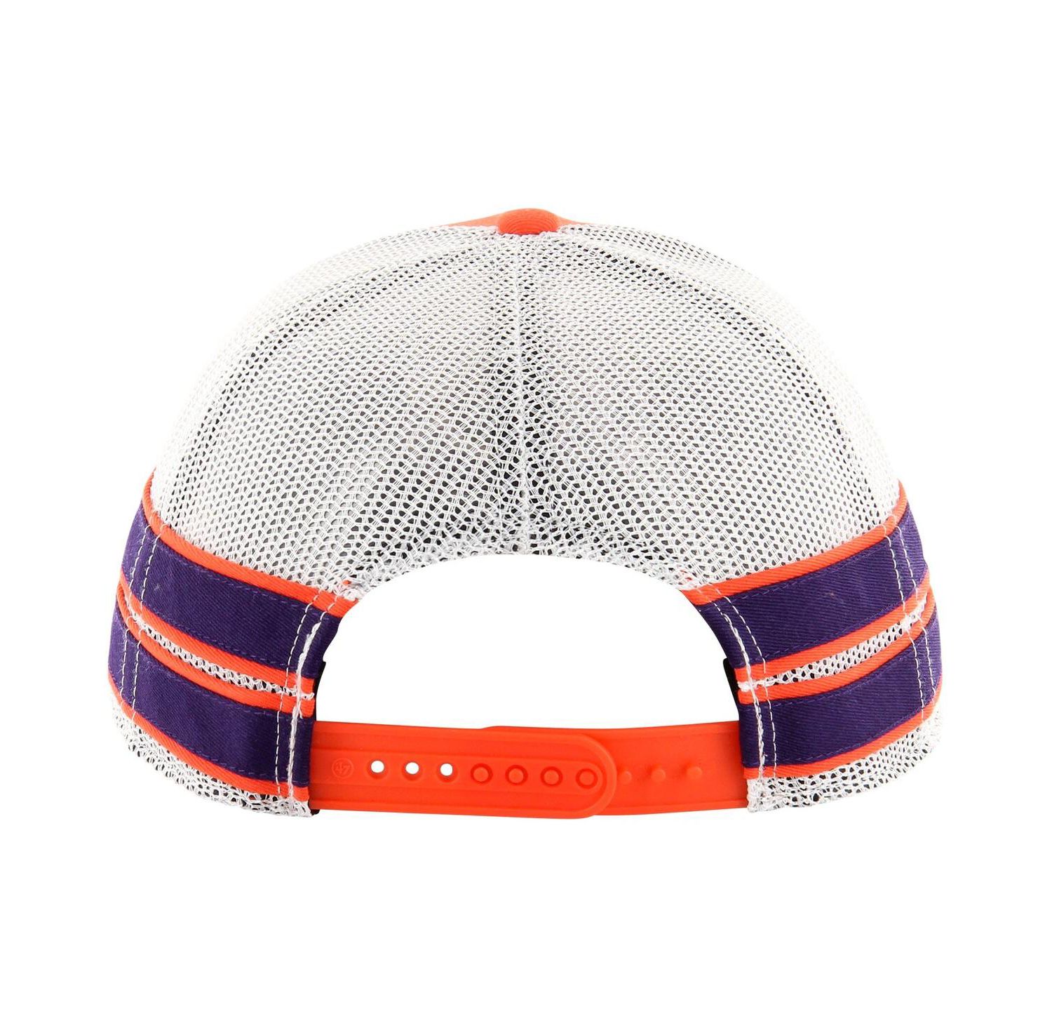 Men's Orange Clemson Tigers Straight Eight Adjustable Trucker Hat