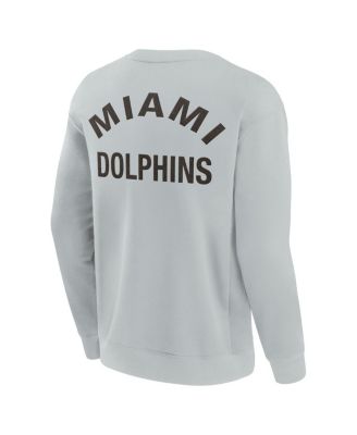 Men's and Women's Miami Dolphins Super Soft Pullover Crew Sweatshirt