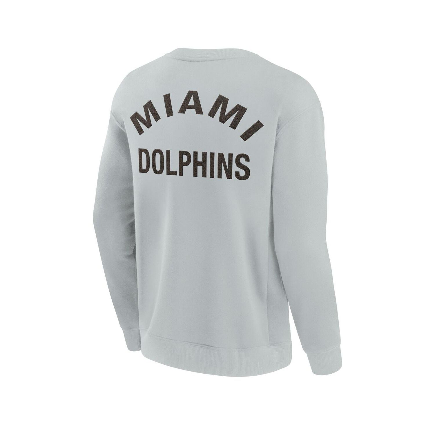 Men's and Women's Miami Dolphins Super Soft Pullover Crew Sweatshirt