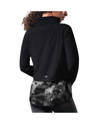 Women's Black Cincinnati Bengals Grace Raglan Full-Zip Running Jacket