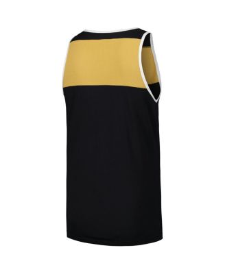 Men's Black/Gold New Orleans Saints Gridiron Classics Heritage Colorblock Tank Top