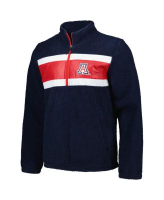 Men's Navy Arizona Wildcats Pinch Runner Half-Zip Top