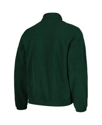 Men's Green Michigan State Spartans Pinch Runner Half-Zip Top