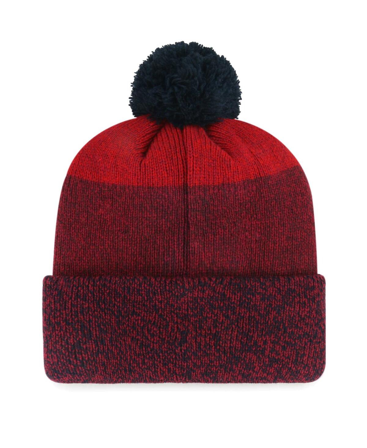 '47 Brand Men's Red Boston Red Sox Darkfreeze Cuffed Knit Hat with Pom