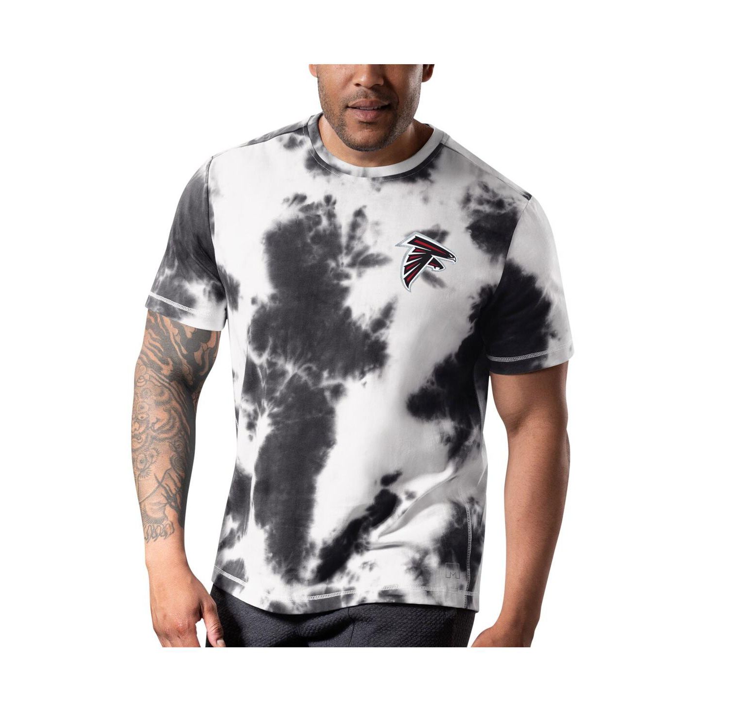 Men's Black Atlanta Falcons Freestyle Tie-Dye T-Shirt