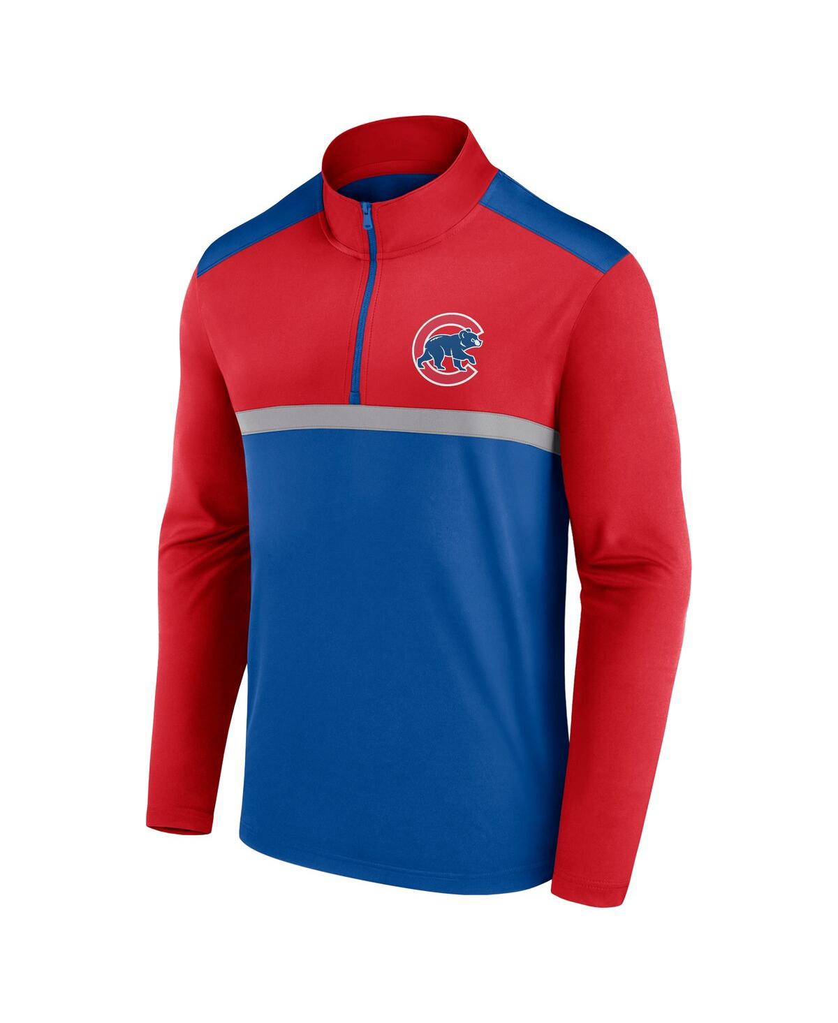 Fanatics Men'sChicago Cubs Unstoppable Quarter-Zip Top - Royal