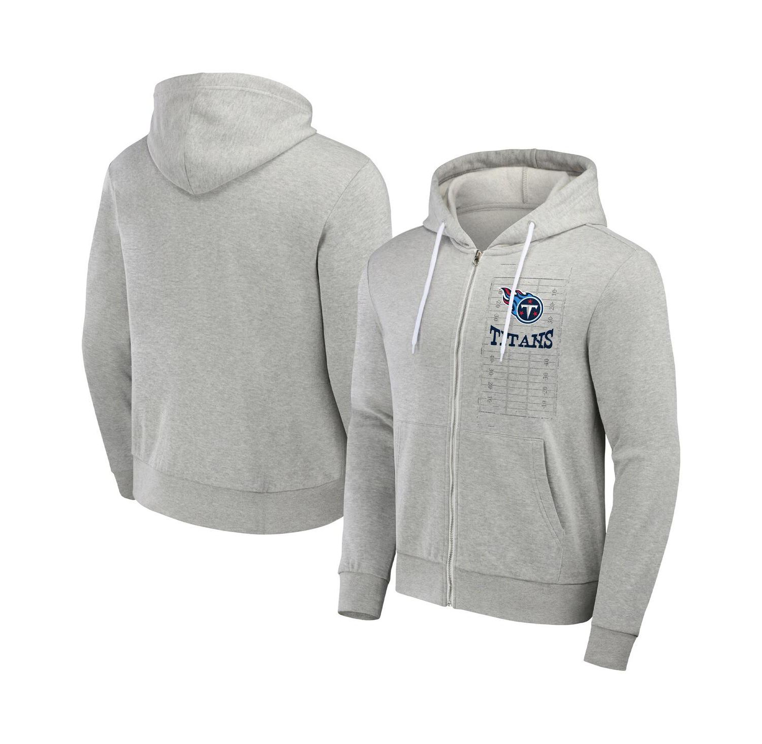 NFL x Darius Rucker Collection by Men's Heather Gray Tennessee Titans Domestic Full-Zip Hoodie