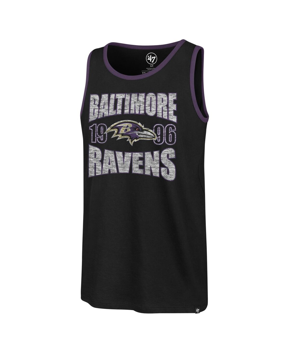 47 Brand Men's Black Baltimore Ravens Upload Franklin Tank Top In Black