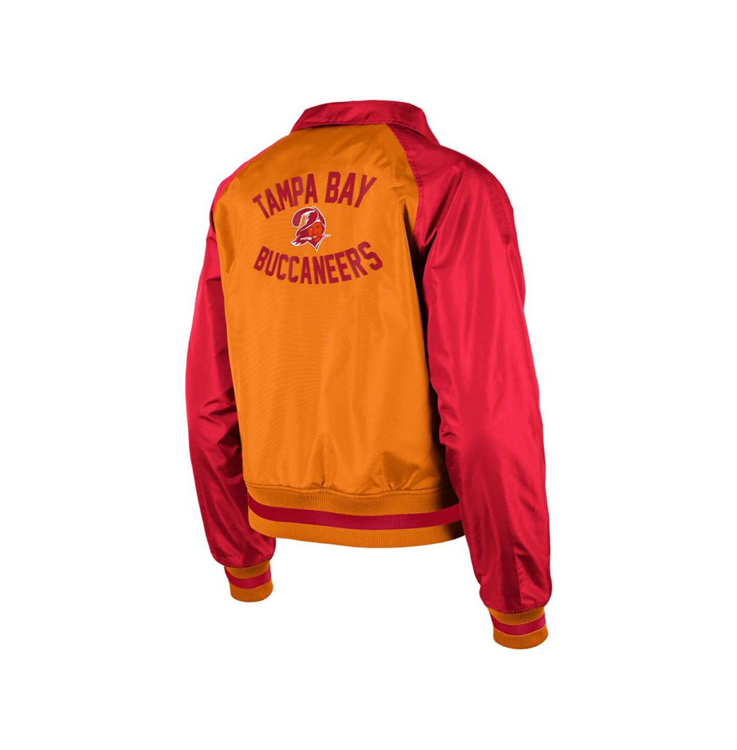 Женская куртка New Era Orange Tampa Bay Buccaneers Coaches Raglan Full-Snap — фото 2