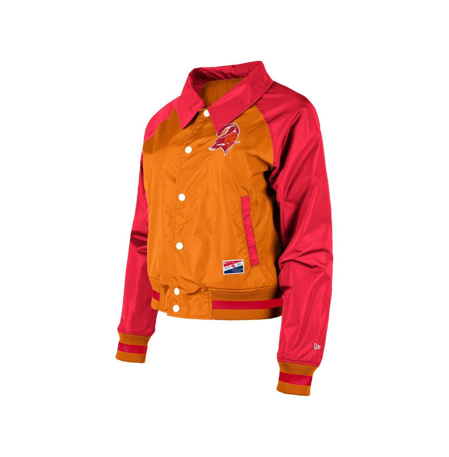 Женская куртка New Era Orange Tampa Bay Buccaneers Coaches Raglan Full-Snap — фото 3
