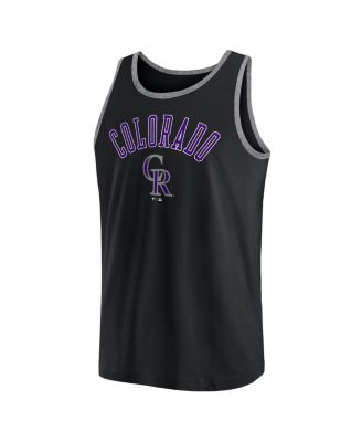 Men's Black Colorado Rockies Bet Tank Top