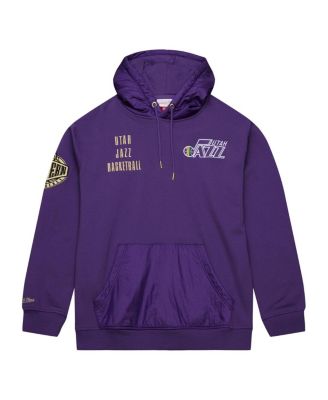 Men's Purple Utah Jazz Team OG 2.0 Vintage Logo Fleece Pullover Hoodie