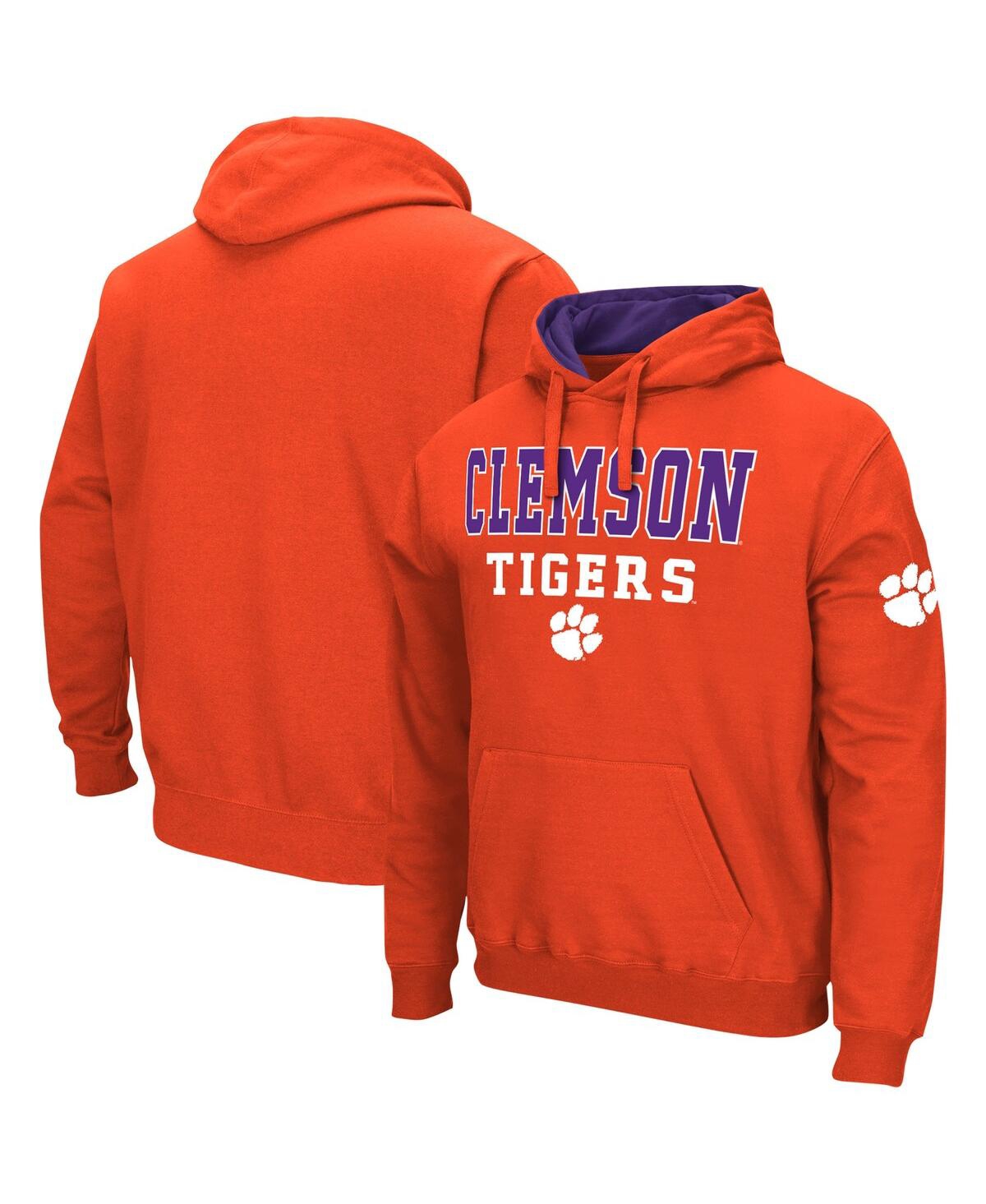 Colosseum Men's Orange Clemson Tigers Sunrise Pullover Hoodie In Orange