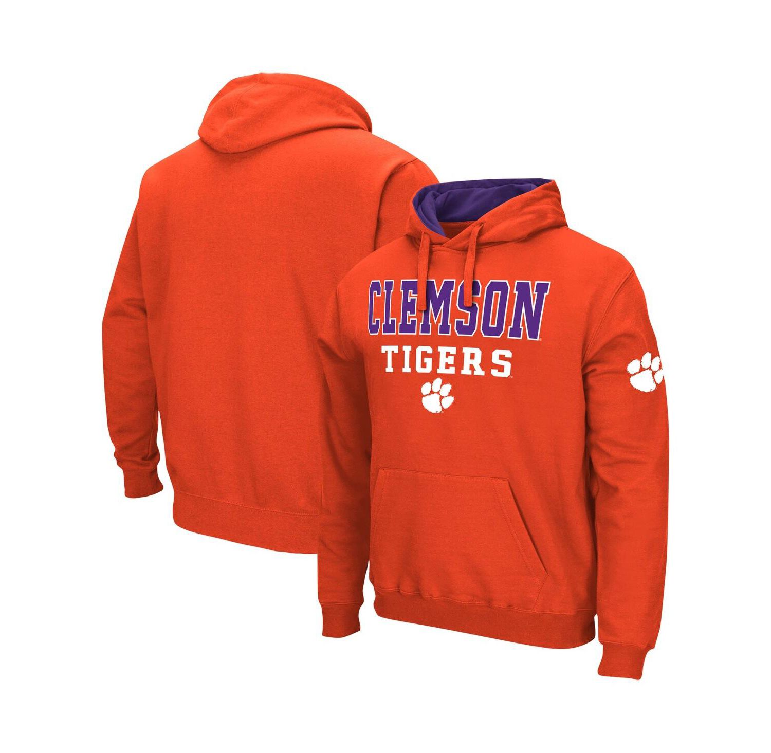 Men's Orange Clemson Tigers Sunrise Pullover Hoodie