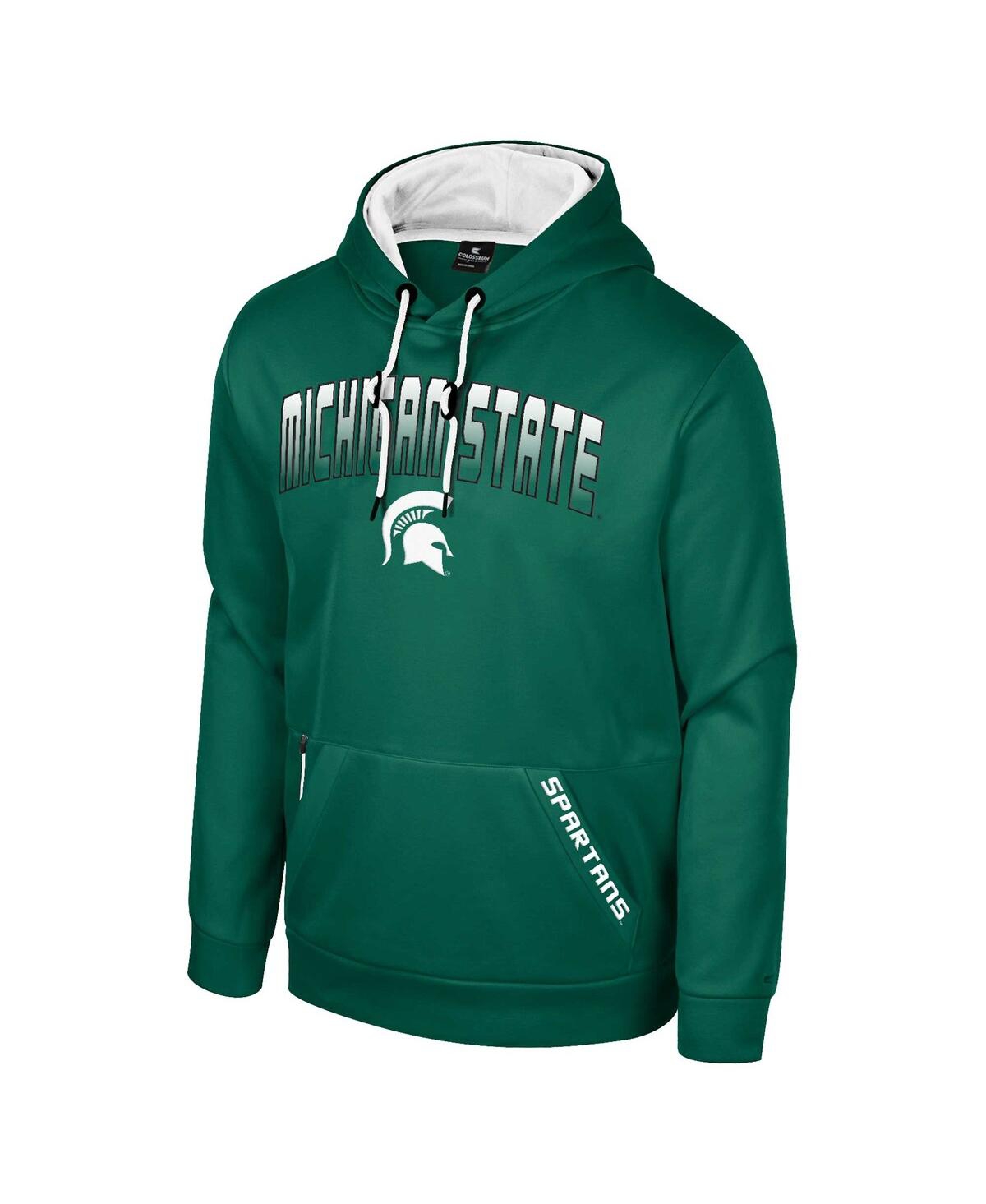 Colosseum Men's Green Michigan State Spartans Reese Pullover Hoodie In Green